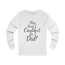 Load image into Gallery viewer, Unisex Jersey Long Sleeve Tee