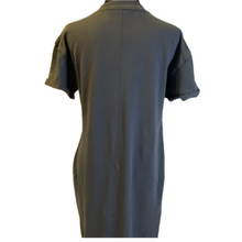 Load image into Gallery viewer, Powered Blue Short Sleeve T Shirt Dress (NEW)
