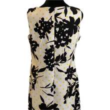 Load image into Gallery viewer, White and Black Dress with Yellow Dots (NEW)
