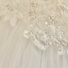 Load image into Gallery viewer, Wedding Dress with Beaded Bodice and Tulle Skirt (Gently Used)
