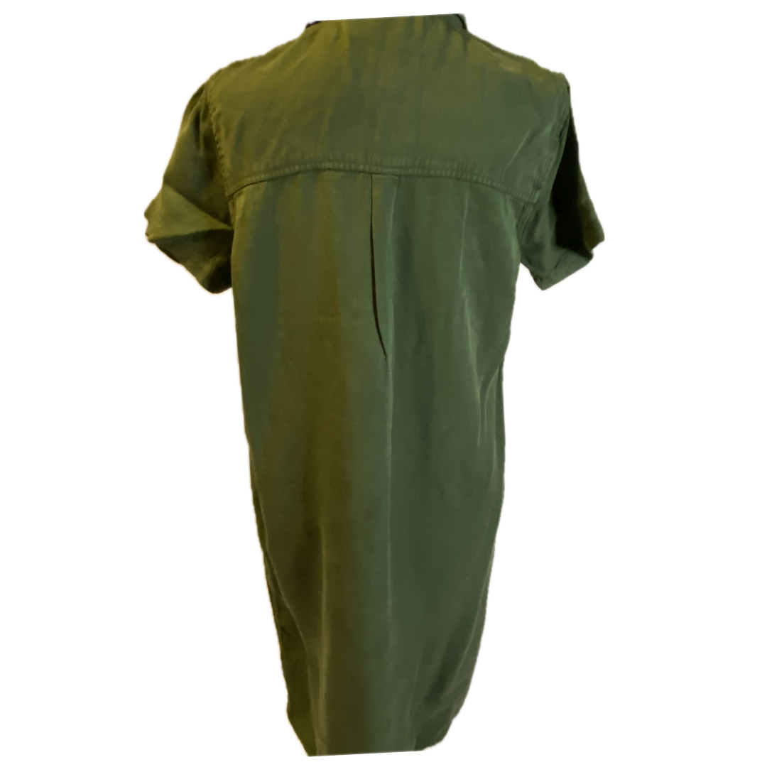 Army Green Short Sleeve Shirt Dress (NEW) "Uppity" by Due Season Essentials Army Green Short Sleeve Shirt Dress (NEW) "Uppity" by Due Season Essentials