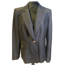 Load image into Gallery viewer, Blue Suit Jacket w/ Front Pocket Illusion (NEW)
