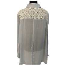 Load image into Gallery viewer, Indigo Thread Long Sleeve Light Blue Shirt W Design (New)
