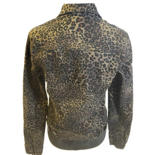 Load image into Gallery viewer, Nine West Leopard Jean Jacket (NEW)
