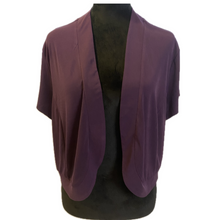 Load image into Gallery viewer, Plum Short Sleeve Crop top Coverup (NEW)
