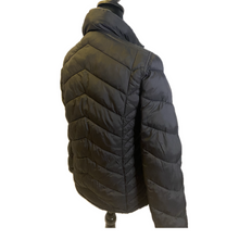 Load image into Gallery viewer, Black Chevron Reversable Puffer Jacket (NEW)
