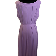 Load image into Gallery viewer, Purple Pleated Dress with Belt (NEW)
