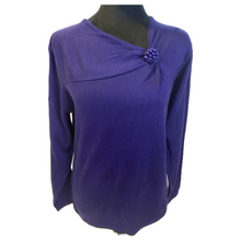 Load image into Gallery viewer, Purple Long Sleeve Sweater w/ Pendant (NEW)
