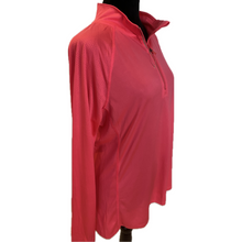 Load image into Gallery viewer, Danskin Hot Pink Long Sleeve Shirt Partial Front Zipper (NEW)
