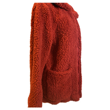 Load image into Gallery viewer, Red Fleece Waist Length Jacket (NEW)

