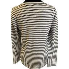 Load image into Gallery viewer, Vintage America Black And White Striped Long Sleeve Shirt (NEW)
