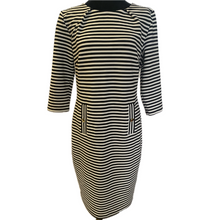 Load image into Gallery viewer, Navy and White Striped Dress (NEW)
