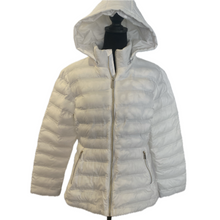 Load image into Gallery viewer, White Puffy Jacket with Hood (New)
