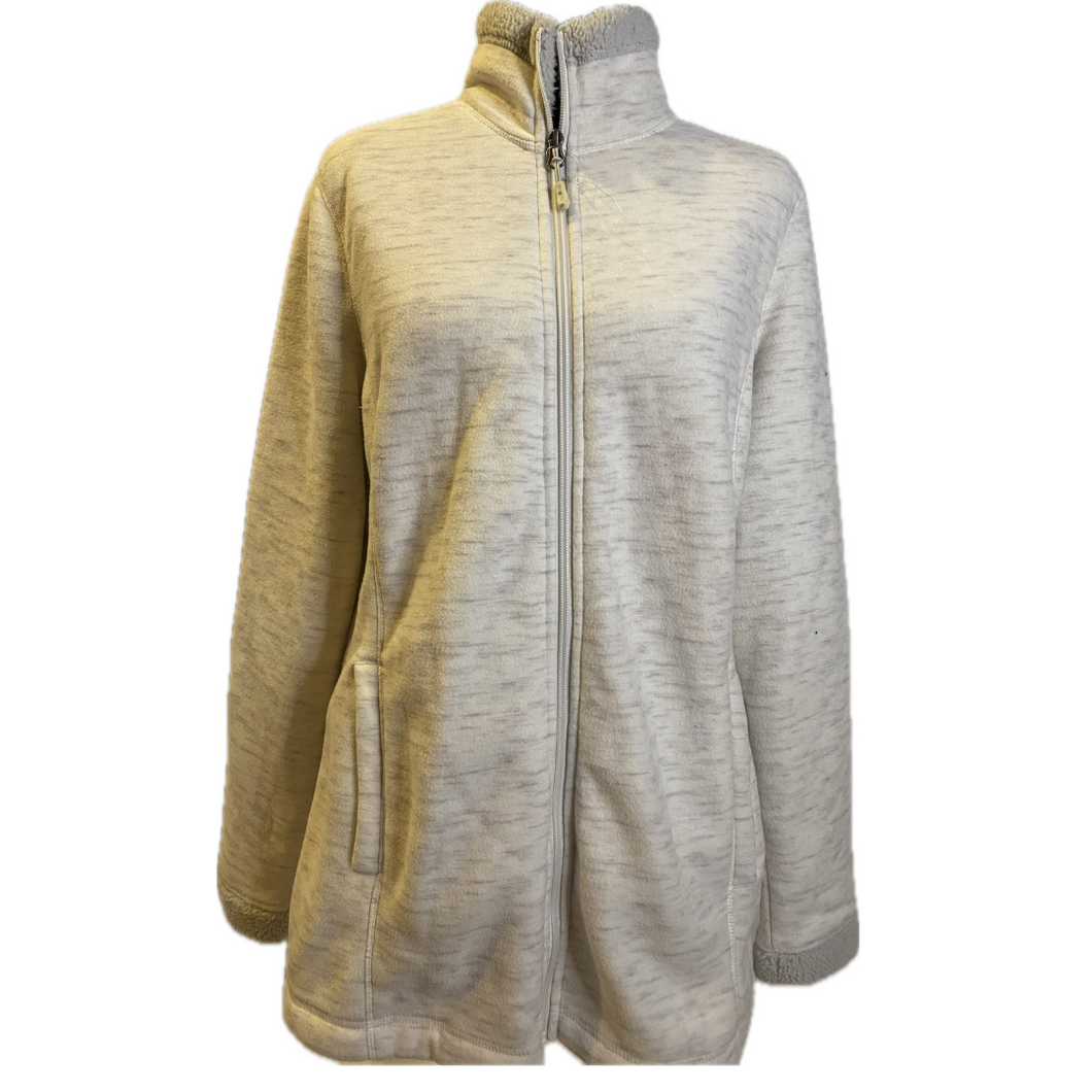 White And Grey Zip Up Jacket (NEW)