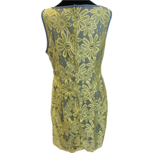 Load image into Gallery viewer, Yellow and Blue Lace Overlay Dress (NEW)
