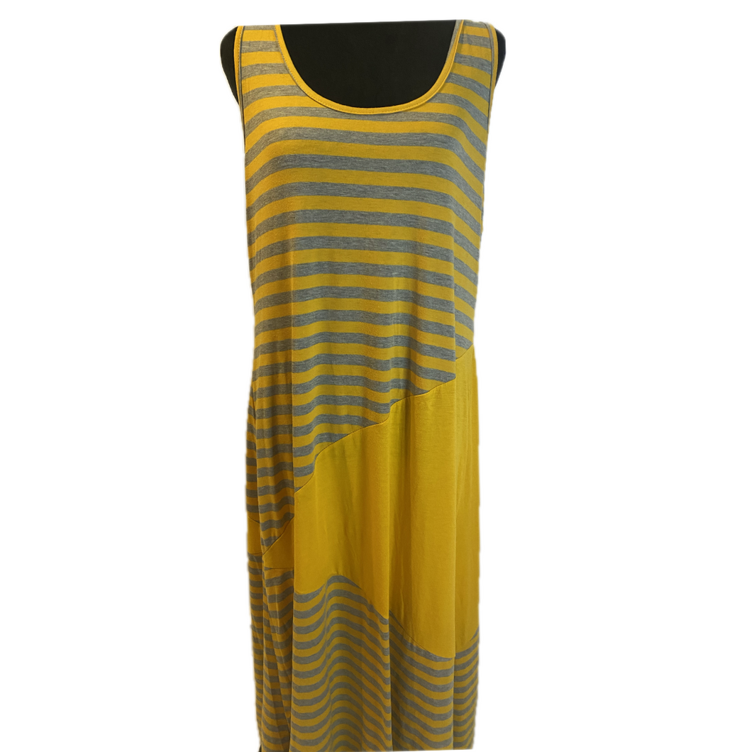 Yellow Striped Tank Dress (NEW)
