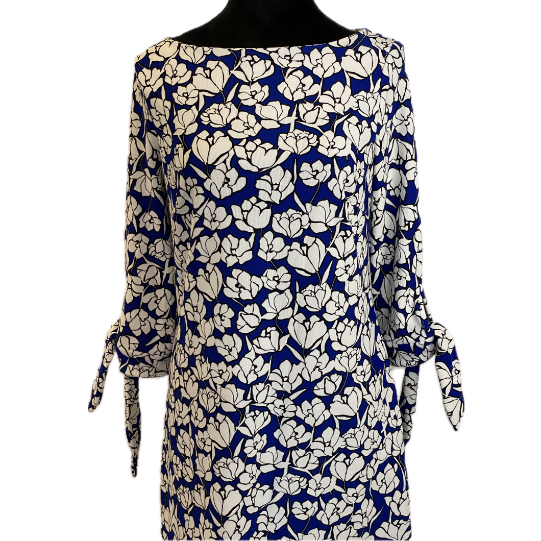 Blue and White Floral Dress (NEW)