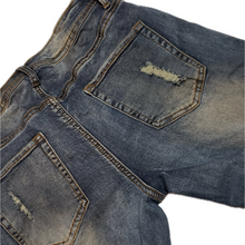 Load image into Gallery viewer, Splash Premium Collection Distressed Stretch Blue Jeans W/ Zippers (NEW)
