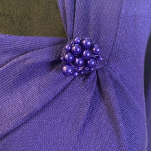 Load image into Gallery viewer, Purple Long Sleeve Sweater w/ Pendant (NEW)
