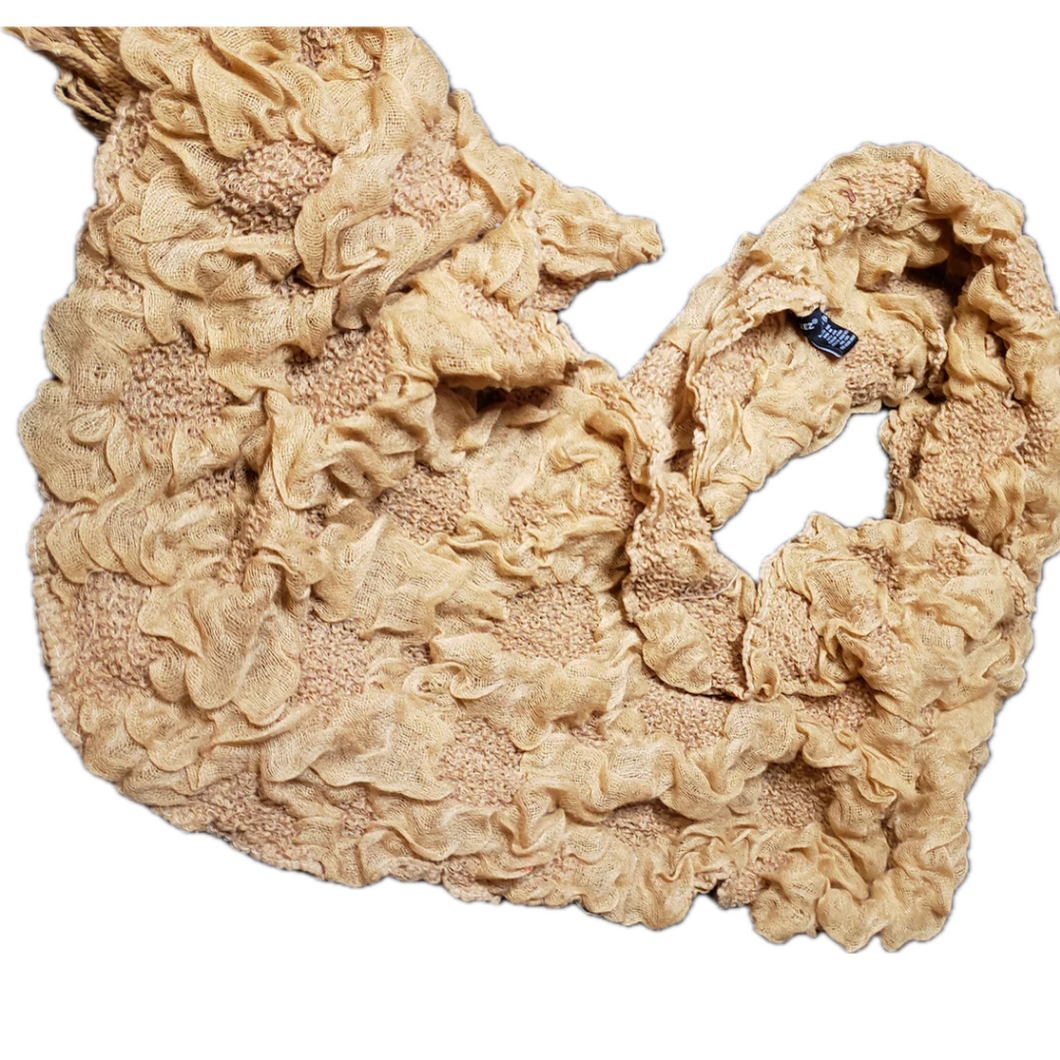 Beautiful Bouncy Caramel Colored Scarf (NEW)