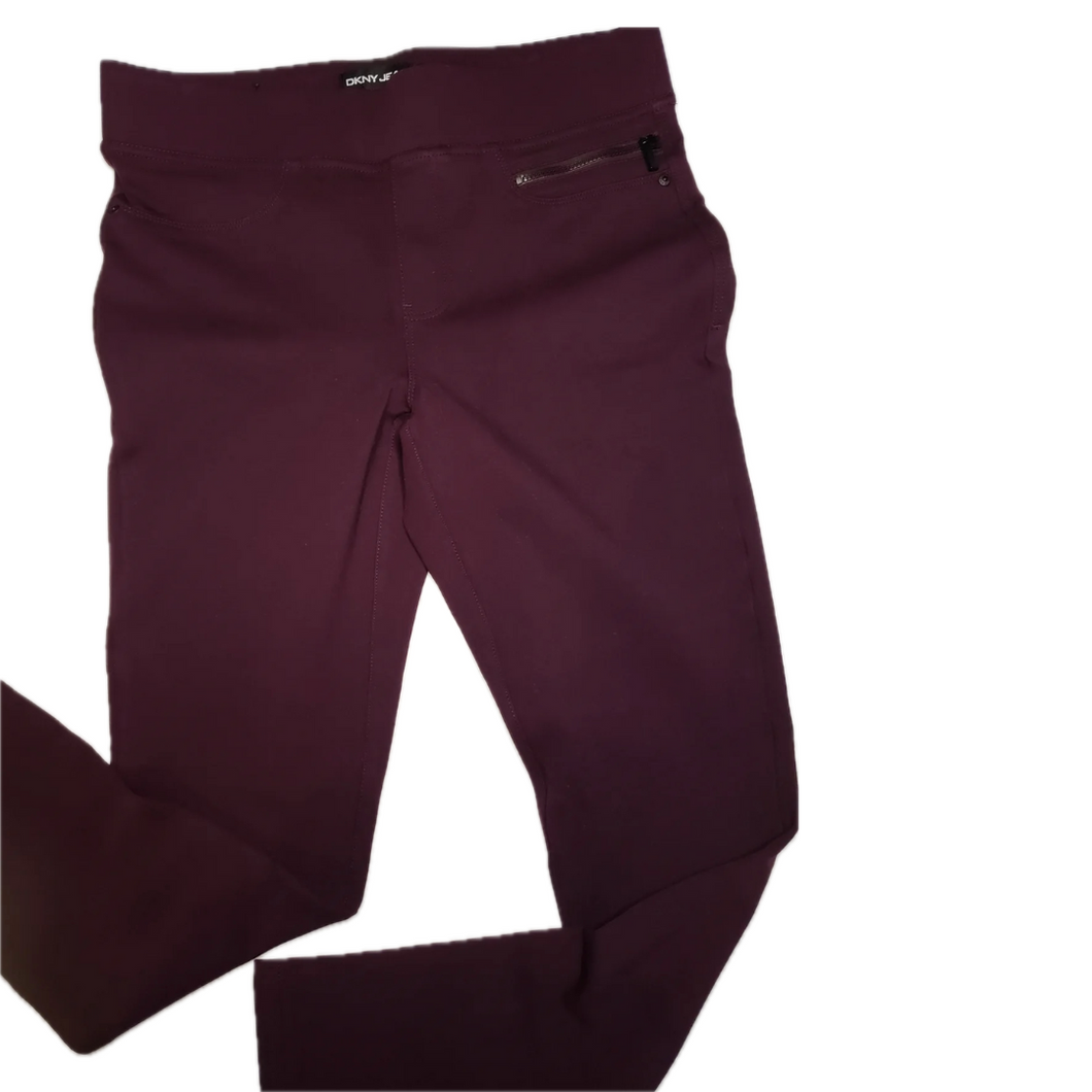 DKNY Burgundy Stretch Pants S (NEW)
