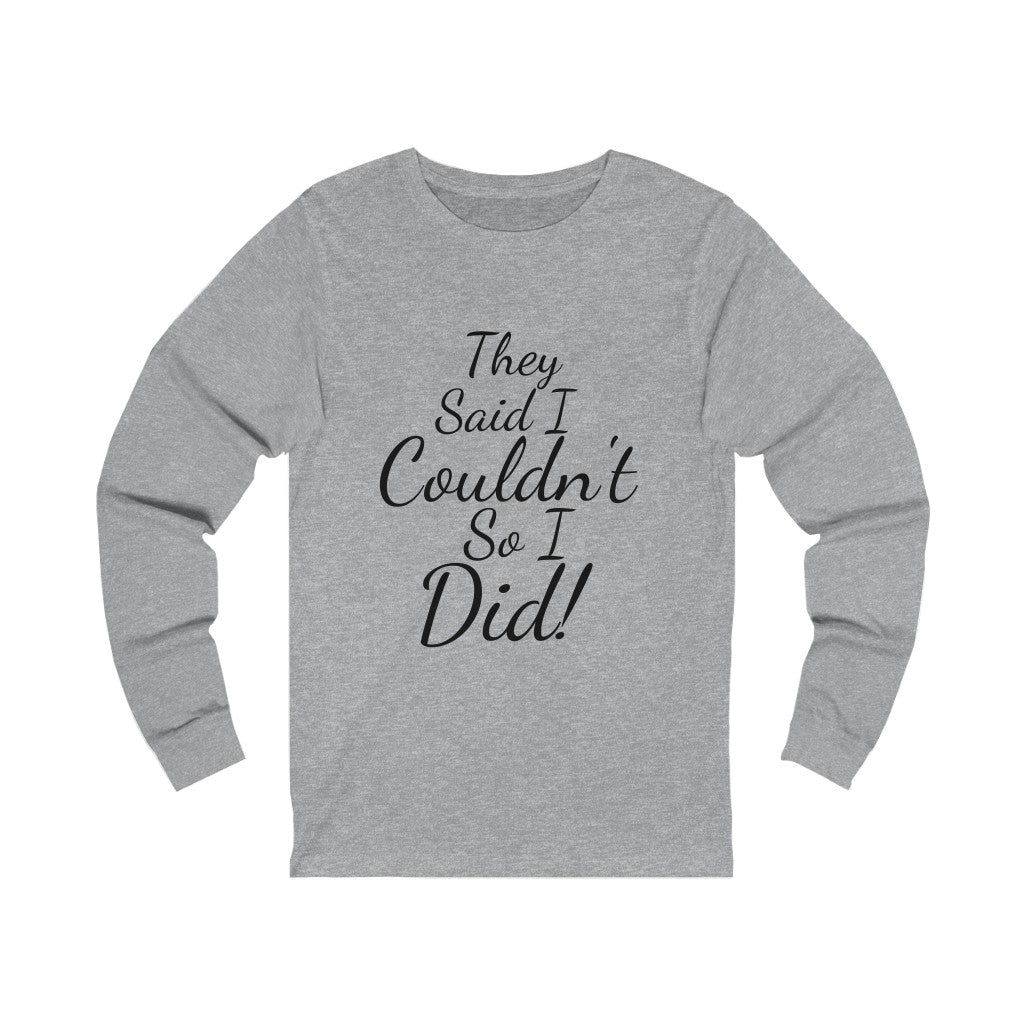 Unisex Jersey Long Sleeve Tee